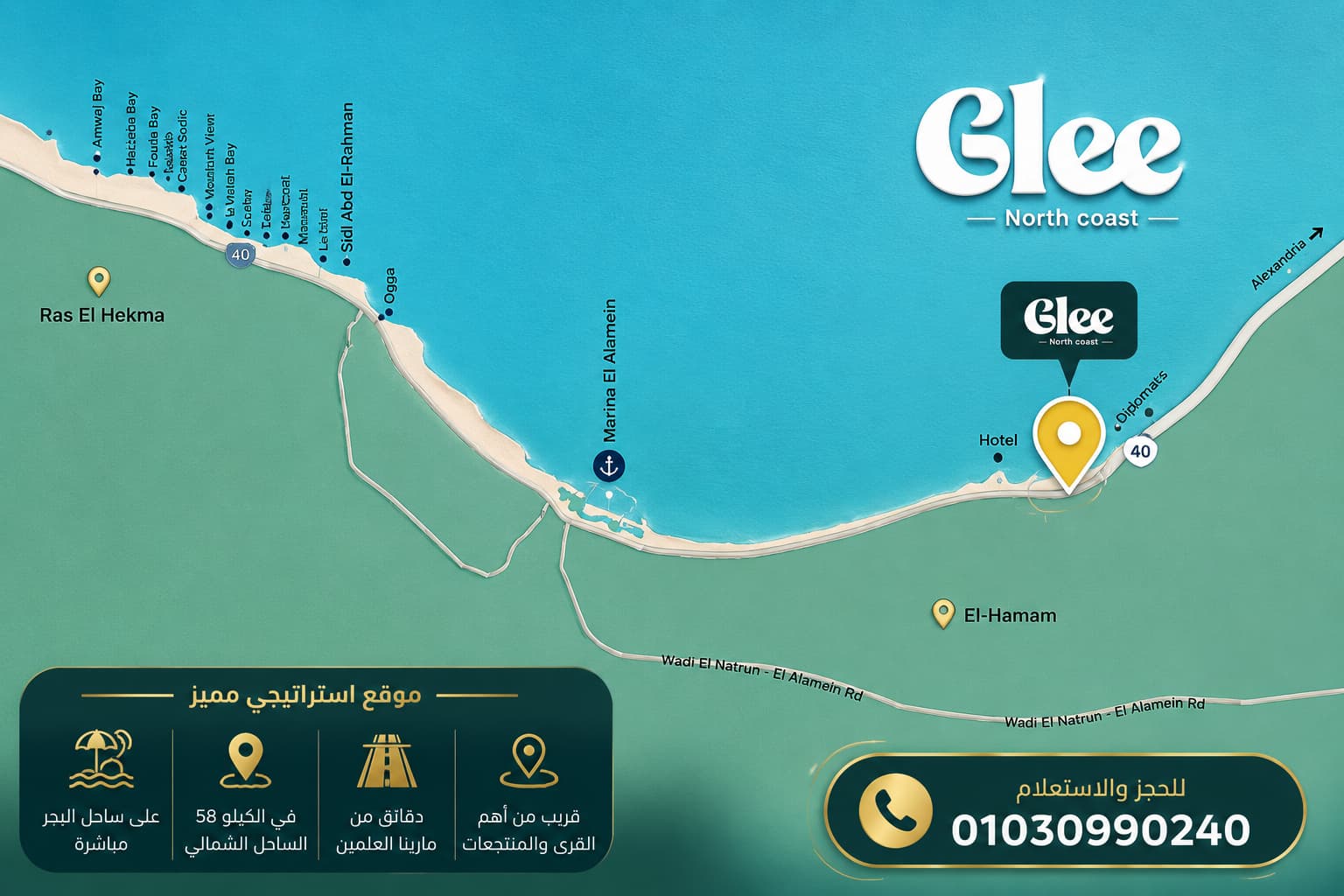 المرحلة الجديدة اتش باي جلي H By Glee في قرية جلي الساحل شركة ثراء