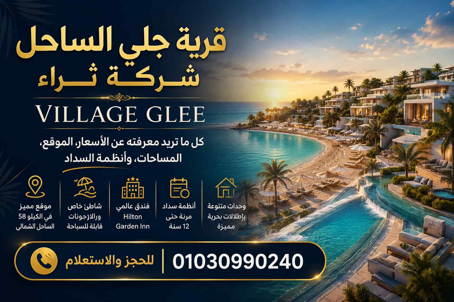 قرية جلي الساحل شركة ثراء Village Glee