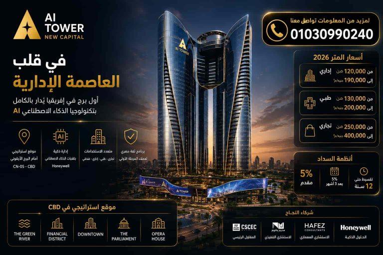 ايه اى تاور العاصمة الإدارية | AI Tower New Capital